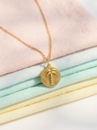 Côco palm tree medal
