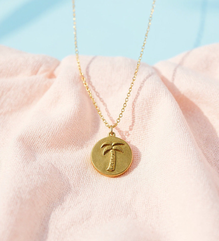 Côco palm tree medal
